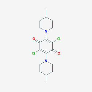 2,5-Dichloro-3,6-bis(4-methylpiperidin-1-yl)cyclohexa-2,5-diene-1,4-dione