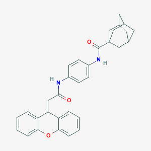 molecular formula C32H32N2O3 B389591 N-(4-{[2-(9H-xanthen-9-yl)acetyl]amino}phenyl)-1-adamantanecarboxamide 