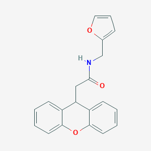molecular formula C20H17NO3 B389592 N-(furan-2-ylmethyl)-2-(9H-xanthen-9-yl)acetamide 