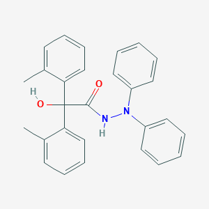 molecular formula C28H26N2O2 B389598 2-hydroxy-2,2-bis(2-methylphenyl)-N',N'-diphenylacetohydrazide 