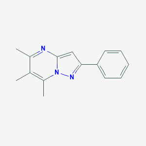 molecular formula C15H15N3 B389617 5,6,7-Trimethyl-2-phenylpyrazolo[1,5-a]pyrimidine 