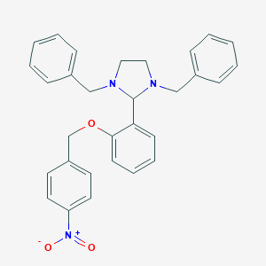 molecular formula C30H29N3O3 B389623 1,3-Dibenzyl-2-{2-[(4-nitrobenzyl)oxy]phenyl}imidazolidine 