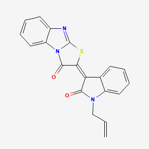 2-(1-allyl-2-oxo-1,2-dihydro-3H-indol-3-ylidene)[1,3]thiazolo[3,2-a]benzimidazol-3(2H)-one