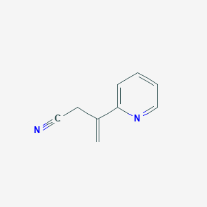 molecular formula C9H8N2 B038964 3-Pyridin-2-ylbut-3-enenitrile CAS No. 117267-60-4