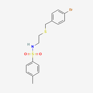 N-{2-[(4-bromobenzyl)thio]ethyl}-4-methylbenzenesulfonamide