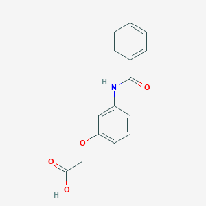 molecular formula C15H13NO4 B389644 2-(3-Benzamidophenoxy)acetic acid CAS No. 1878-89-3