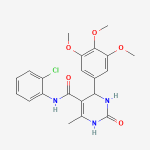 N-(2-chlorophenyl)-6-methyl-2-oxo-4-(3,4,5-trimethoxyphenyl)-1,2,3,4-tetrahydro-5-pyrimidinecarboxamide