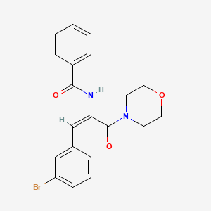 N-[2-(3-bromophenyl)-1-(4-morpholinylcarbonyl)vinyl]benzamide