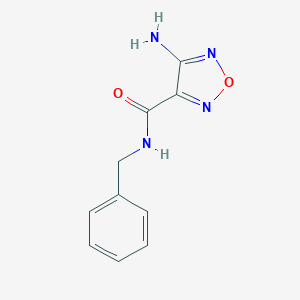 molecular formula C10H10N4O2 B389651 4-amino-N-benzyl-1,2,5-oxadiazole-3-carboxamide CAS No. 361367-38-6