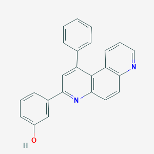 molecular formula C24H16N2O B389652 3-(1-Phenyl-4,7-phenanthrolin-3-yl)phenol 