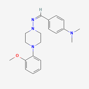 molecular formula C20H26N4O B3896559 N-[4-(dimethylamino)benzylidene]-4-(2-methoxyphenyl)-1-piperazinamine 