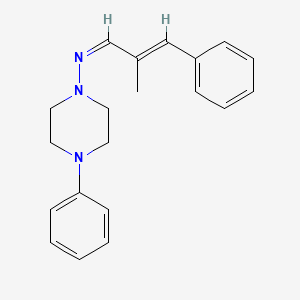 N-(2-methyl-3-phenyl-2-propen-1-ylidene)-4-phenyl-1-piperazinamine