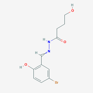 molecular formula C11H13BrN2O3 B389662 N'-(5-bromo-2-hydroxybenzylidene)-4-hydroxybutanehydrazide 