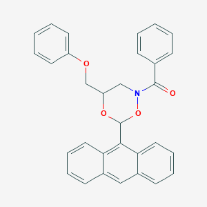 [6-(9-Anthryl)-2-benzoyl-1,5,2-dioxazinan-4-yl]methyl phenyl ether