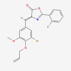 4-[4-(allyloxy)-3-bromo-5-methoxybenzylidene]-2-(2-fluorophenyl)-1,3-oxazol-5(4H)-one