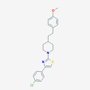 molecular formula C23H25ClN2OS B389671 1-[4-(4-Chlorophenyl)-1,3-thiazol-2-yl]-4-[2-(4-methoxyphenyl)ethyl]piperidine 