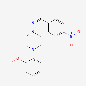 (1Z)-N-[4-(2-Methoxyphenyl)piperazin-1-YL]-1-(4-nitrophenyl)ethan-1-imine