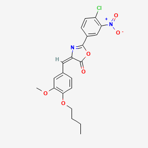 4-(4-butoxy-3-methoxybenzylidene)-2-(4-chloro-3-nitrophenyl)-1,3-oxazol-5(4H)-one