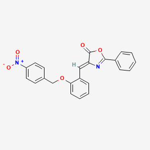 4-{2-[(4-nitrobenzyl)oxy]benzylidene}-2-phenyl-1,3-oxazol-5(4H)-one