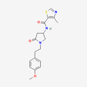 N-{1-[2-(4-methoxyphenyl)ethyl]-5-oxo-3-pyrrolidinyl}-4-methyl-1,3-thiazole-5-carboxamide