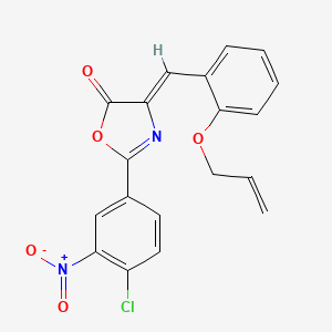 4-[2-(allyloxy)benzylidene]-2-(4-chloro-3-nitrophenyl)-1,3-oxazol-5(4H)-one