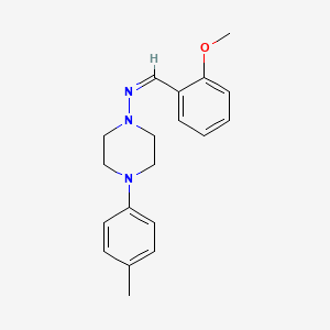 (Z)-1-(2-METHOXYPHENYL)-N-[4-(4-METHYLPHENYL)PIPERAZIN-1-YL]METHANIMINE