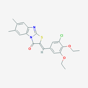 2-(3-chloro-4,5-diethoxybenzylidene)-6,7-dimethyl[1,3]thiazolo[3,2-a]benzimidazol-3(2H)-one