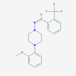 4-(2-methoxyphenyl)-N-[2-(trifluoromethyl)benzylidene]-1-piperazinamine