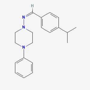 molecular formula C20H25N3 B3896924 N-(4-isopropylbenzylidene)-4-phenyl-1-piperazinamine 