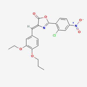 2-(2-chloro-4-nitrophenyl)-4-(3-ethoxy-4-propoxybenzylidene)-1,3-oxazol-5(4H)-one