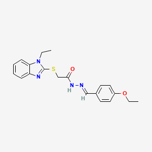 N'-(4-ethoxybenzylidene)-2-[(1-ethyl-1H-benzimidazol-2-yl)thio]acetohydrazide