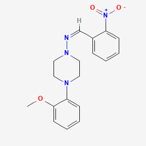 (Z)-N-[4-(2-Methoxyphenyl)piperazin-1-YL]-1-(2-nitrophenyl)methanimine