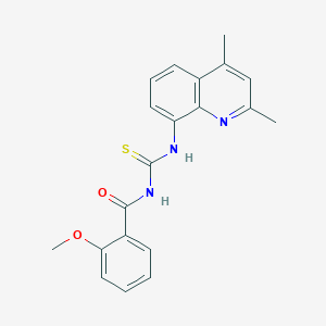 N-[(2,4-dimethylquinolin-8-yl)carbamothioyl]-2-methoxybenzamide