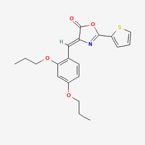 4-(2,4-dipropoxybenzylidene)-2-(2-thienyl)-1,3-oxazol-5(4H)-one