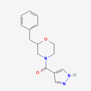 2-benzyl-4-(1H-pyrazol-4-ylcarbonyl)morpholine