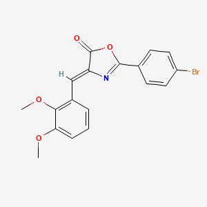 2-(4-bromophenyl)-4-(2,3-dimethoxybenzylidene)-1,3-oxazol-5(4H)-one