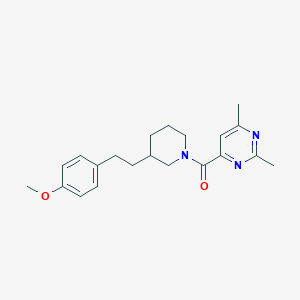 4-({3-[2-(4-methoxyphenyl)ethyl]-1-piperidinyl}carbonyl)-2,6-dimethylpyrimidine