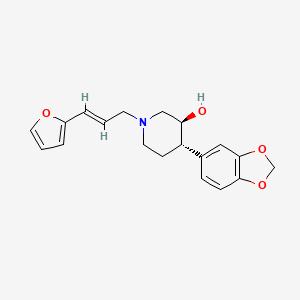 (3S*,4S*)-4-(1,3-benzodioxol-5-yl)-1-[(2E)-3-(2-furyl)prop-2-en-1-yl]piperidin-3-ol