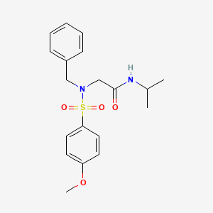 N~2~-benzyl-N~1~-isopropyl-N~2~-[(4-methoxyphenyl)sulfonyl]glycinamide