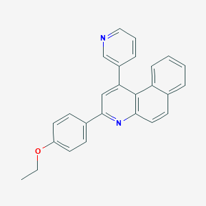 molecular formula C26H20N2O B389720 3-(4-Ethoxyphenyl)-1-pyridin-3-ylbenzo[f]quinoline 