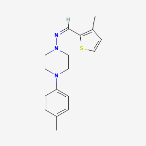 (Z)-N-[4-(4-METHYLPHENYL)PIPERAZIN-1-YL]-1-(3-METHYLTHIOPHEN-2-YL)METHANIMINE