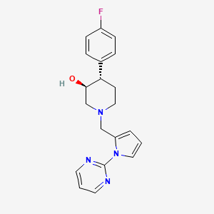 (3S*,4S*)-4-(4-fluorophenyl)-1-[(1-pyrimidin-2-yl-1H-pyrrol-2-yl)methyl]piperidin-3-ol