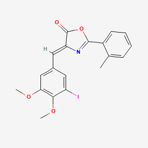 4-(3-iodo-4,5-dimethoxybenzylidene)-2-(2-methylphenyl)-1,3-oxazol-5(4H)-one