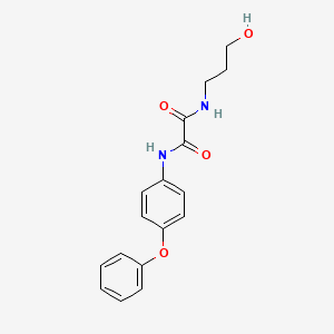 N-(3-hydroxypropyl)-N'-(4-phenoxyphenyl)oxamide