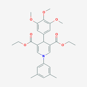 Diethyl 1-(3,5-dimethylphenyl)-4-(3,4,5-trimethoxyphenyl)-1,4-dihydropyridine-3,5-dicarboxylate