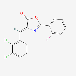 4-(2,3-dichlorobenzylidene)-2-(2-fluorophenyl)-1,3-oxazol-5(4H)-one