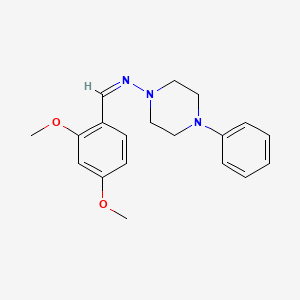 (Z)-1-(2,4-DIMETHOXYPHENYL)-N-(4-PHENYLPIPERAZIN-1-YL)METHANIMINE