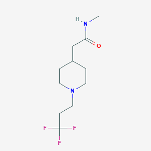 N-methyl-2-[1-(3,3,3-trifluoropropyl)piperidin-4-yl]acetamide