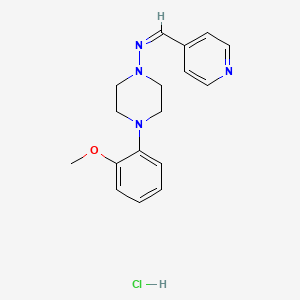 4-(2-methoxyphenyl)-N-(4-pyridinylmethylene)-1-piperazinamine hydrochloride