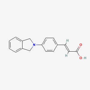 (E)-3-[4-(1,3-dihydroisoindol-2-yl)phenyl]prop-2-enoic acid